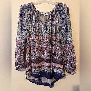 EUC xl Daniel rainn boho blouse